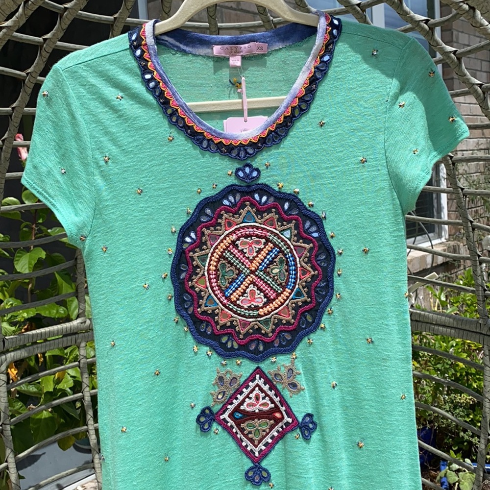 NWT Calypso St Barth Boho Linen Simona Dress - Picture 2 of 16